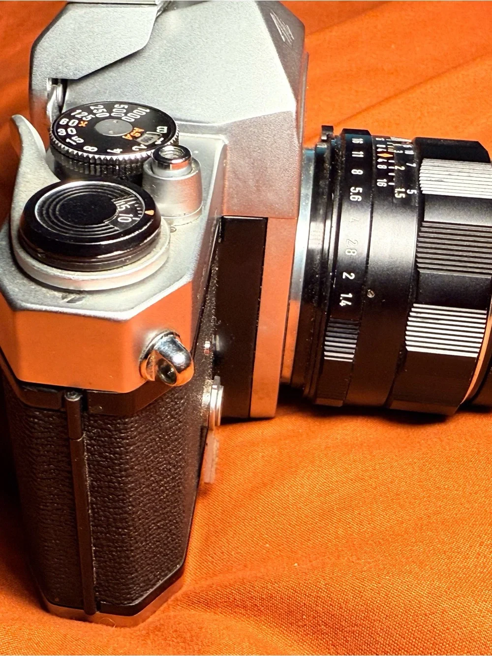 Pentax Spotmatic Camera in Silver & Black with Takumar Lens
